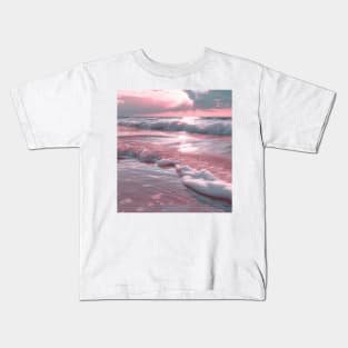 Pink Beach Kids T-Shirt